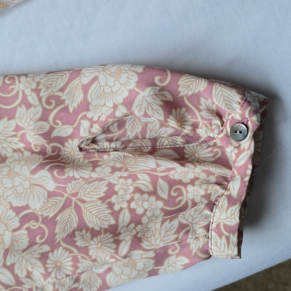 LC Lauren Conrad Pink Floral Button Frtont Sz. M - Picture 5 of 5